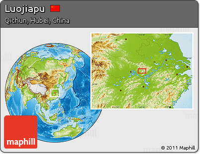 Physical Location Map of Luojiapu