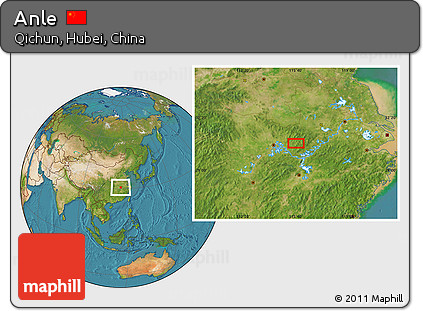 Satellite Location Map of Anle