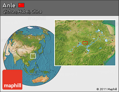 Satellite Location Map of Anle