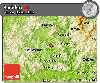 Physical Map of Bailidun