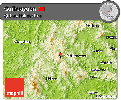 Physical Map of Guihuayuan