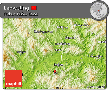 Physical Map of Laowuling
