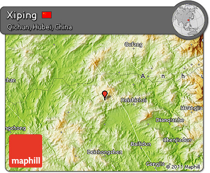 Physical Map of Xiping