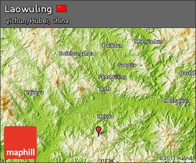 Physical Map of Laowuling