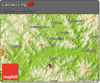 Physical Map of Laowuling