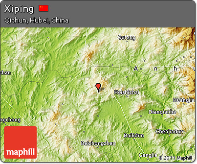Physical Map of Xiping