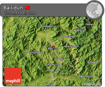 Satellite Map of Bailidun