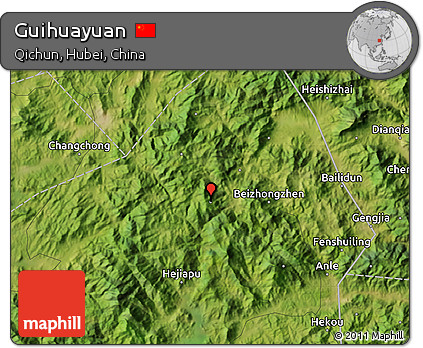 Satellite Map of Guihuayuan