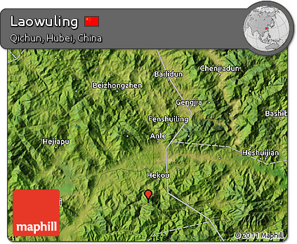 Satellite Map of Laowuling