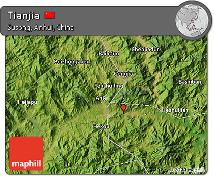 Satellite Map of Tianjia