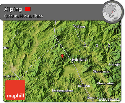 Satellite Map of Xiping