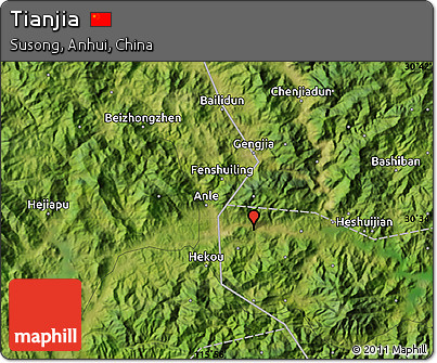 Satellite Map of Tianjia