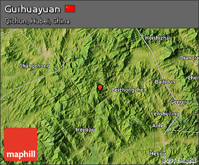 Satellite Map of Guihuayuan