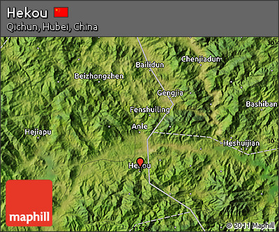 Satellite Map of Hekou