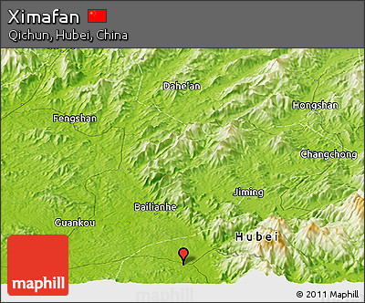 Physical Panoramic Map of Ximafan