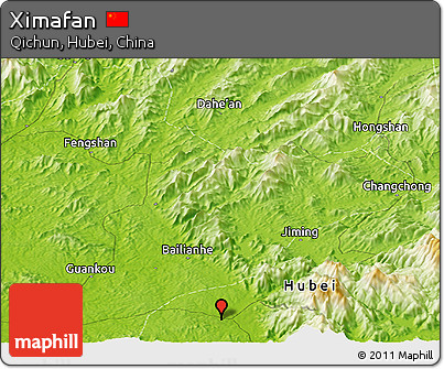 Physical Panoramic Map of Ximafan
