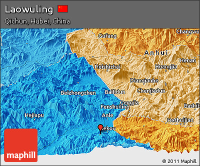 Political Panoramic Map of Laowuling