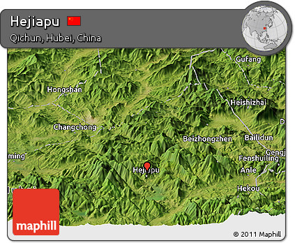 Satellite Panoramic Map of Hejiapu
