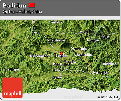 Satellite Panoramic Map of Bailidun