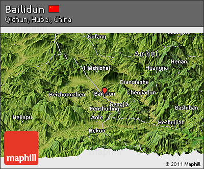 Satellite Panoramic Map of Bailidun