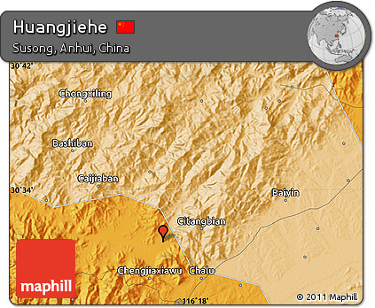 Political Map of Huangjiehe