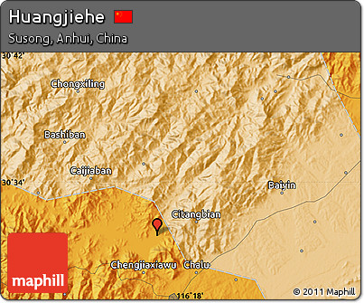 Political Map of Huangjiehe