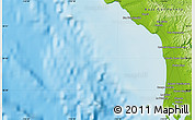 Physical Map of the area around 30° 42' 29" N, 116° 22' 30" W