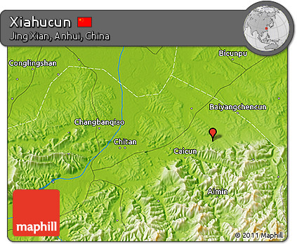 Physical 3D Map of Xiahucun