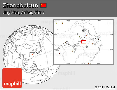 Blank Location Map of Zhangbeicun