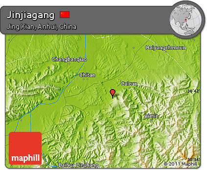Physical Map of Jinjiagang