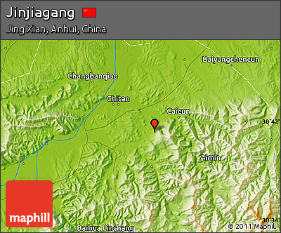 Physical Map of Jinjiagang