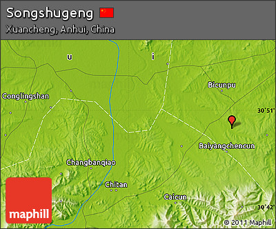 Physical Map of Songshugeng