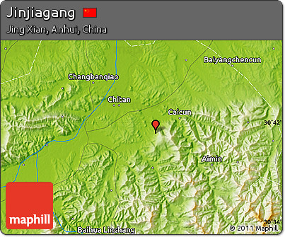 Physical Map of Jinjiagang