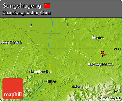 Physical Map of Songshugeng