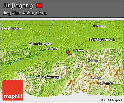 Physical Panoramic Map of Jinjiagang