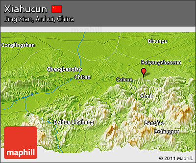 Physical Panoramic Map of Xiahucun