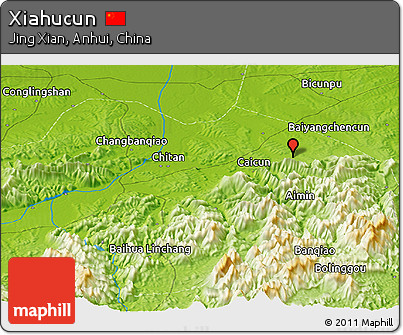 Physical Panoramic Map of Xiahucun