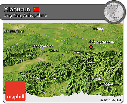 Satellite Panoramic Map of Xiahucun