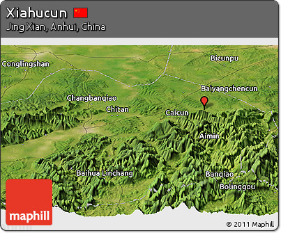 Satellite Panoramic Map of Xiahucun