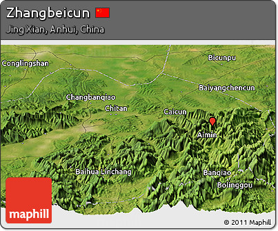 Satellite Panoramic Map of Zhangbeicun