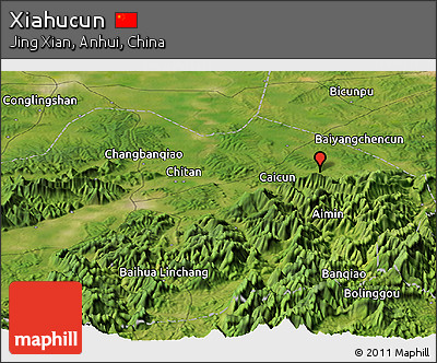 Satellite Panoramic Map of Xiahucun