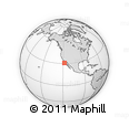 Outline Map of the Area around 30° 42' 29" N, 118° 4' 29" W, rectangular outline