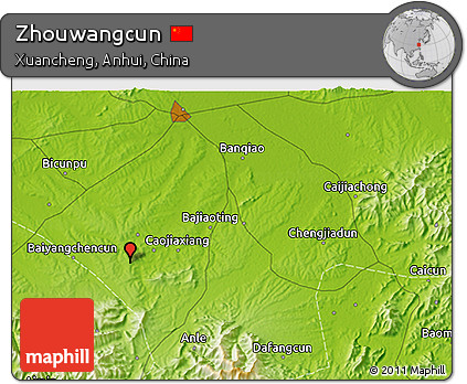 Physical 3D Map of Zhouwangcun