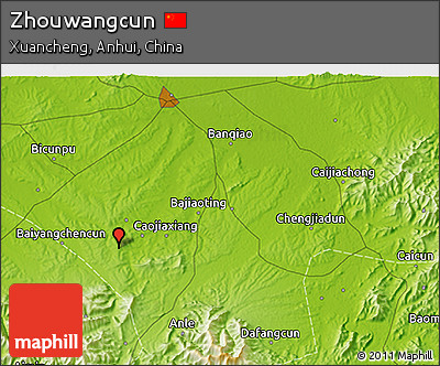 Physical 3D Map of Zhouwangcun