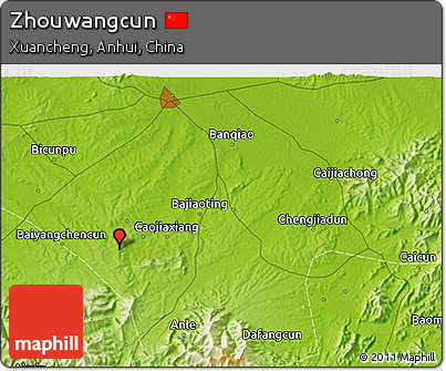 Physical 3D Map of Zhouwangcun