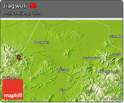 Physical 3D Map of Jiagwuli