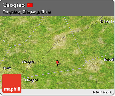 Satellite 3D Map of Gaoqiao
