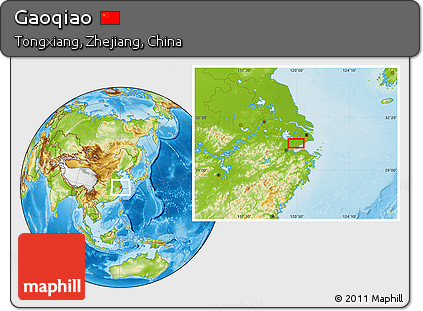 Physical Location Map of Gaoqiao