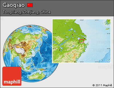 Physical Location Map of Gaoqiao