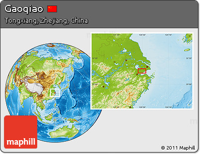 Physical Location Map of Gaoqiao